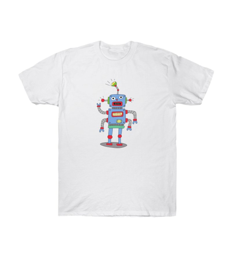 Robot with light by NOW83